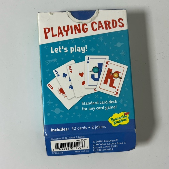 Space Themed Planets Playing Card Deck Sun Earth Mercury Venus SEALED in Deck - Picture 2 of 4